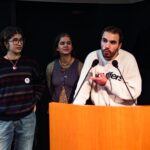 Manolie Rivé, Emma Layadi et Victor Jan (l'Octopus Journal)