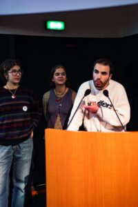 Manolie Rivé, Emma Layadi et Victor Jan (l'Octopus Journal)